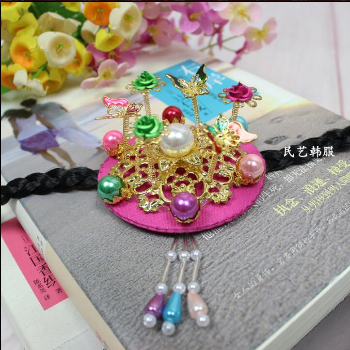 Pacific Jewelry & Watches Los Angeles - ประเพณีเกาหลี Headdress Minority Hairpin ผู้หญิงแถบคาดศีรษะสาว Hanbok