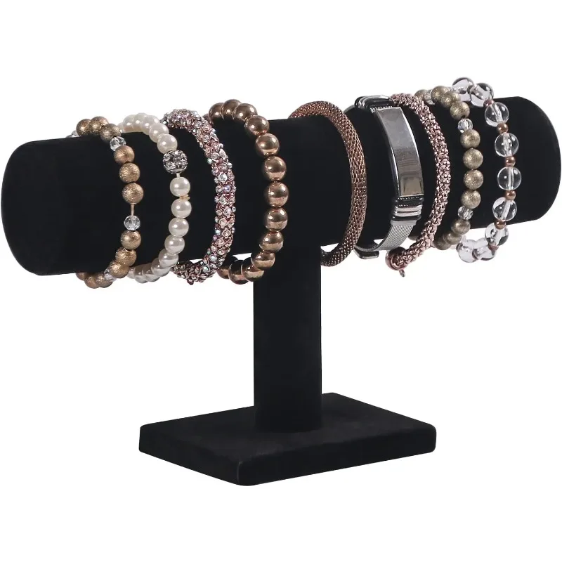 Jewels On Watches - สายรัดผมประดับจิวเวอรี่ชั้นวางสร้อยข้อมือที่จับชั้นวางสร้อยข้อมือรูปตัวทีบาร์