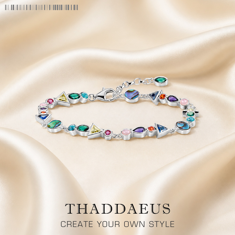 Paradise Jewelry & Watches Llc Miami - Paradise Journey สร้อยข้อมือใหม่สีสัน Link Chain 925