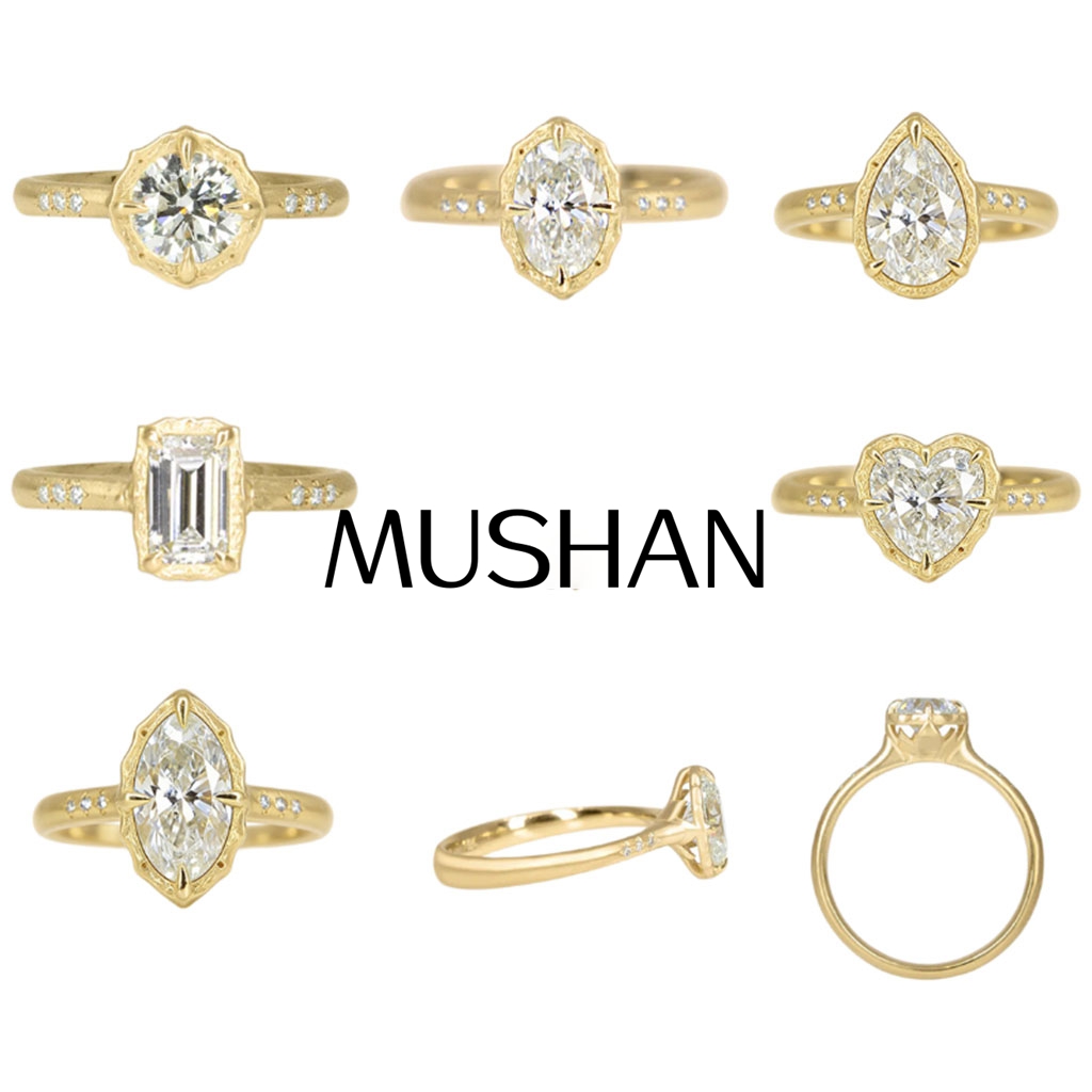 Moissanite Ring - MUSHAN เครื่องประดับสั่งทำ แหวนเงินแท้ 925 ประดับมอยส์ซาไนต์ สี