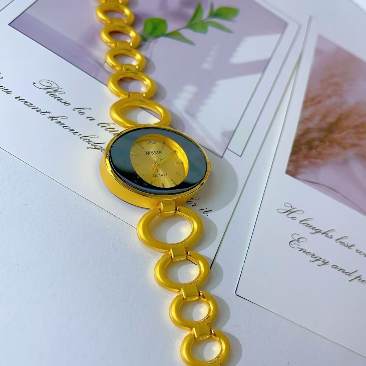 Jewelry Watch - ใหม่อเมริกัน 24K ชุบทองนาฬิกางานแต่งงานเครื่องประดับของขวัญสำหรับคนรัก YY10746