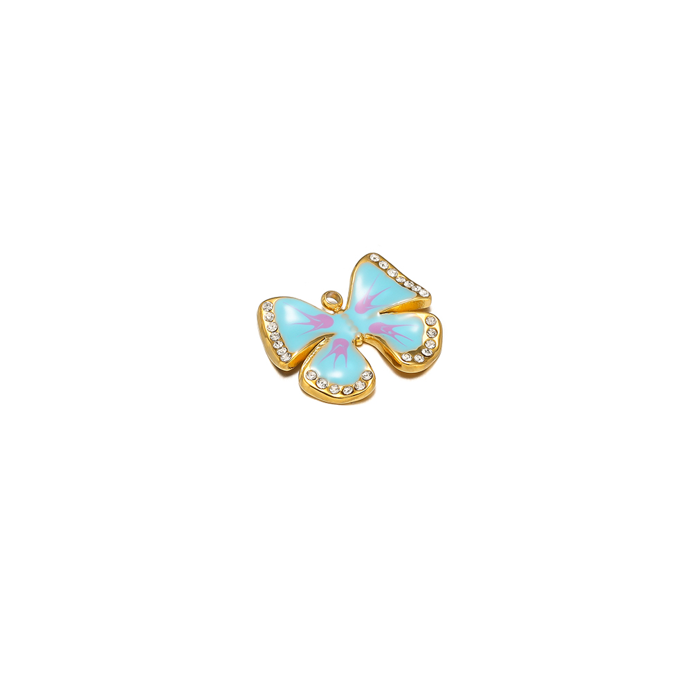 5 ชิ้นเคลือบผีเสื้อเสน่ห์สแตนเ - Butterfly Pendant Necklace บทวิจารณ์และราคา