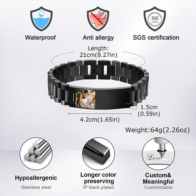 ภาพที่กําหนดเองข้อความสร้อยข้อ - Jewels On Watches บทวิจารณ์และราคา