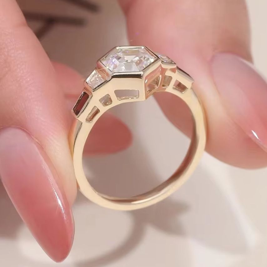 เครื่องประดับสั่งทำ MUSHAN แหว - Moissanite Ring บทวิจารณ์และราคา