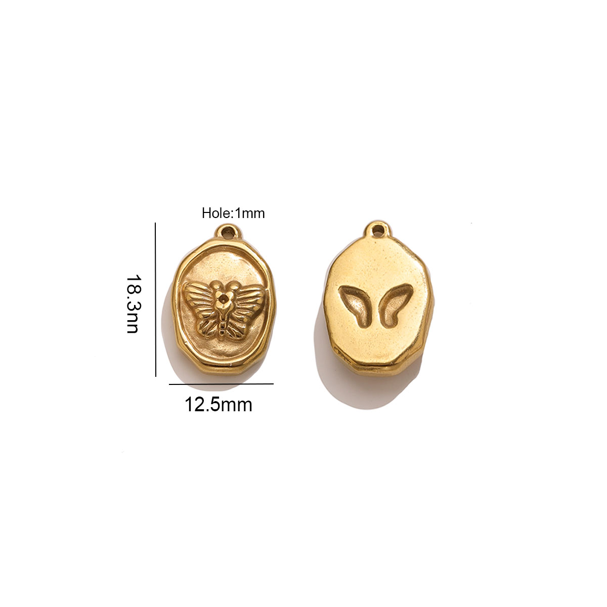 จี้รูปผีเสื้อทรงวงรี 6 ชิ้น ทำ - Butterfly Pendant Necklace บทวิจารณ์และราคา