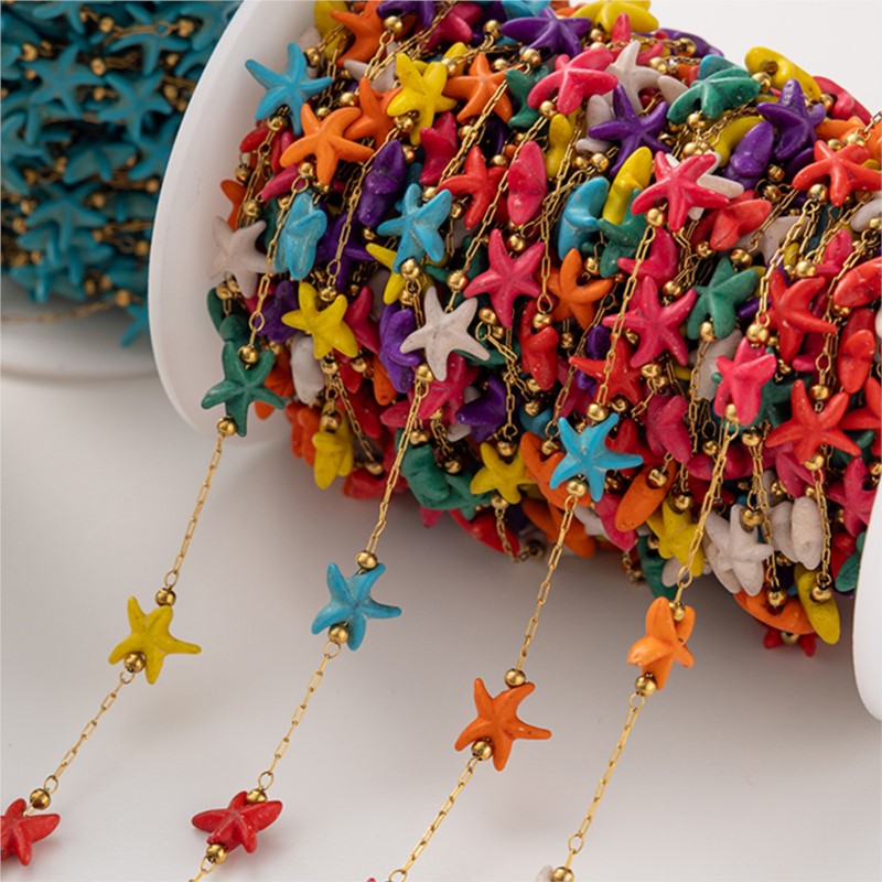 ลูกปัดปลาดาวสแตนเลสสีฟ้าคราม 1 - Anklet Foot Chain บทวิจารณ์และราคา