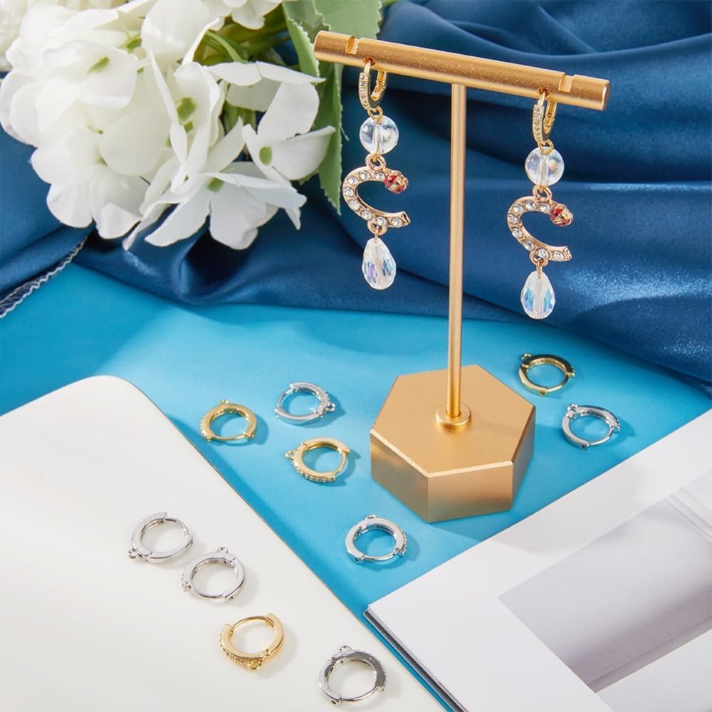 1 กล่อง 12 ชิ้นรอบ Leverback ต - Hoop Earrings บทวิจารณ์และราคา