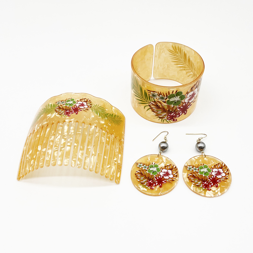 ใหม่ล่าสุดแฟชั่นดอกไม้พิมพ์กำไ - Pacific Jewelry & Watches Los Angeles บทวิจารณ์และราคา