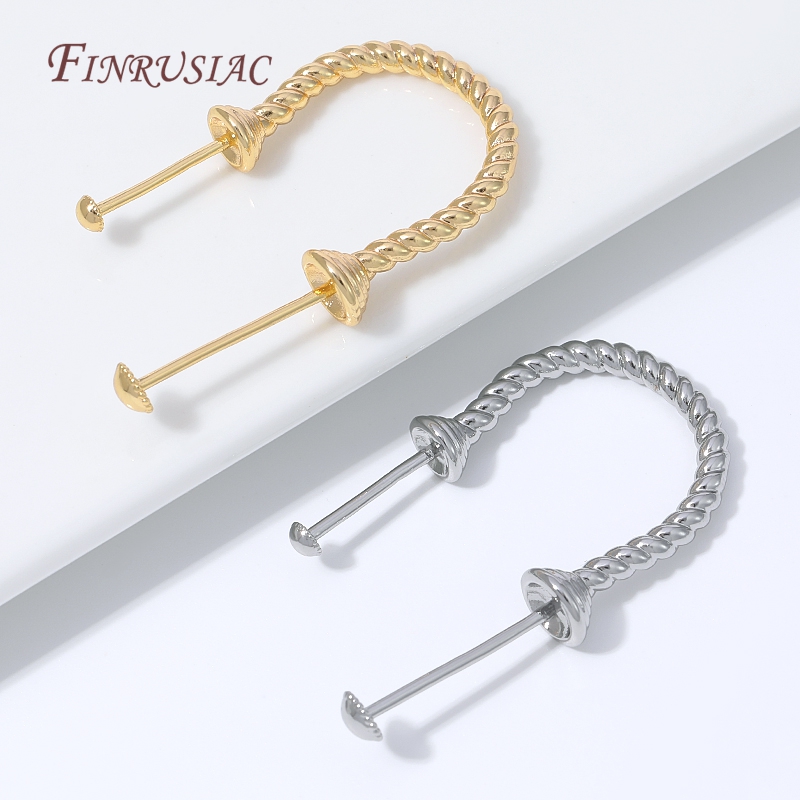 1-3 ชิ้น ต่างหูห่วงบิดชุบทอง 1 - Hoop Earrings บทวิจารณ์และราคา