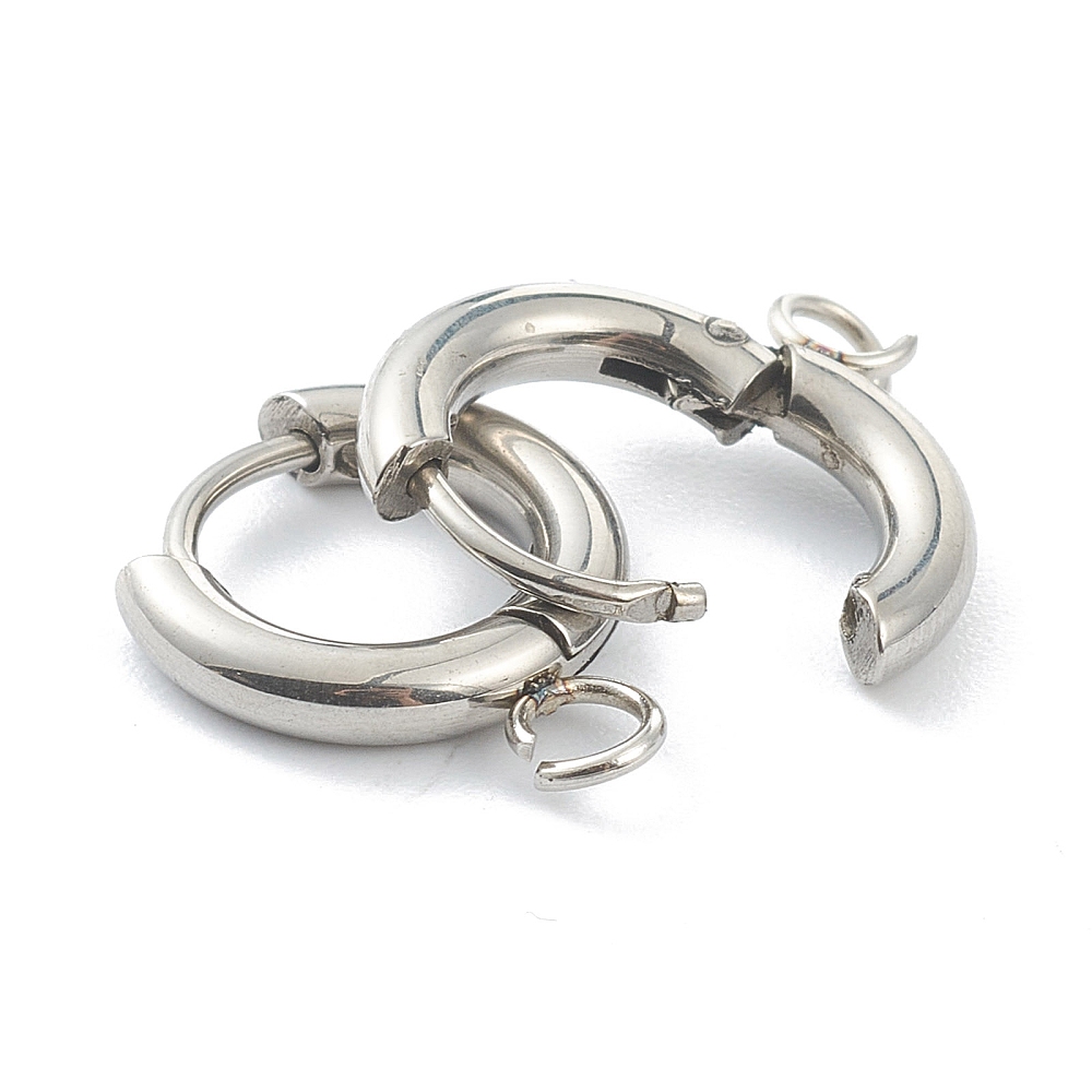 ตะขอเกี่ยวต่างหูสแตนเลส 201 จำ - Hoop Earrings บทวิจารณ์และราคา