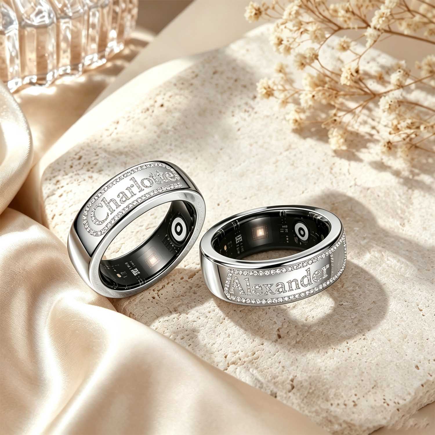 ปลอกแหวนอัจฉริยะ Qitian แบบปรั - Moissanite Ring บทวิจารณ์และราคา
