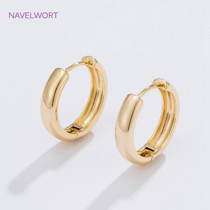 6 ขนาดต่างหูห่วงวงกลมชุบทองของ - Hoop Earrings บทวิจารณ์และราคา
