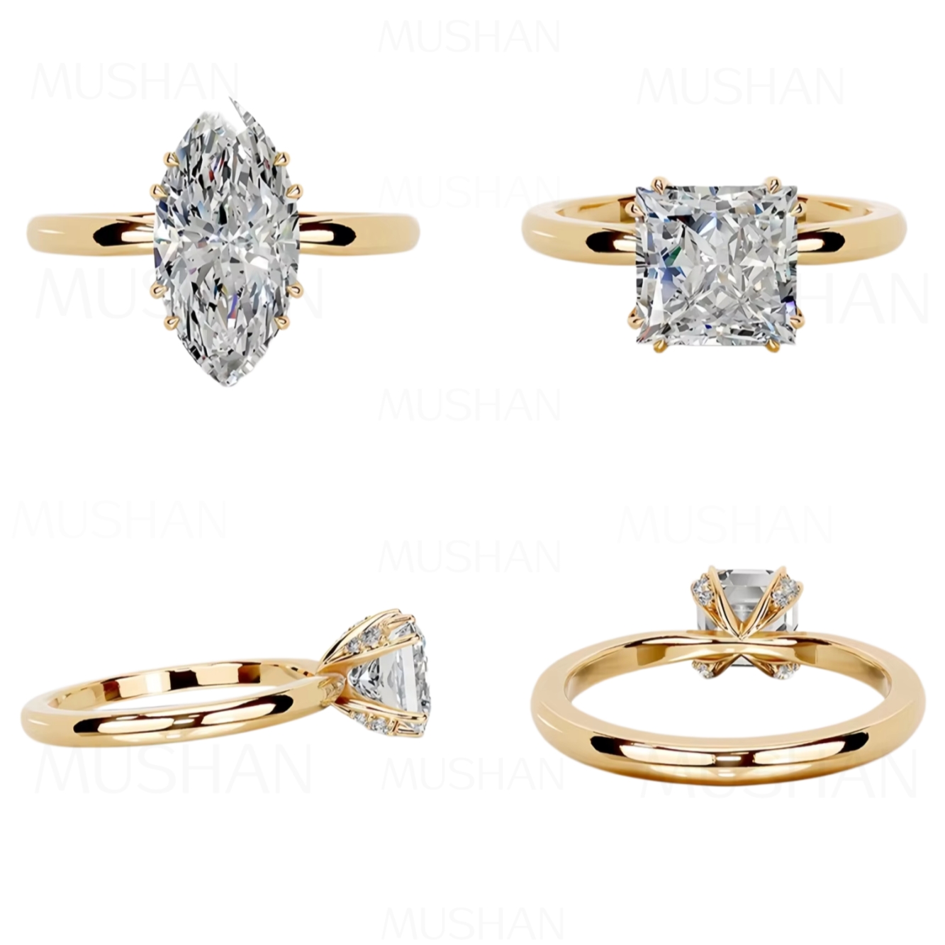 MUSHAN เครื่องประดับสั่งทำพิเศ - Moissanite Ring บทวิจารณ์และราคา