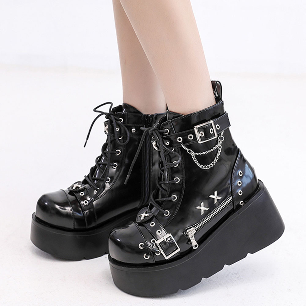 รองเท้าบูทส้นตึกสไตล์โกธิคสำหร - Anklet Foot Chain บทวิจารณ์และราคา