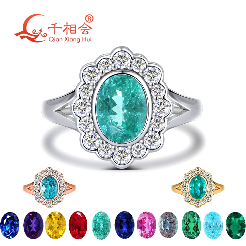 แหวนโอวัลพาราไอบาทัวร์มาลีนเพา - Moissanite Ring บทวิจารณ์และราคา