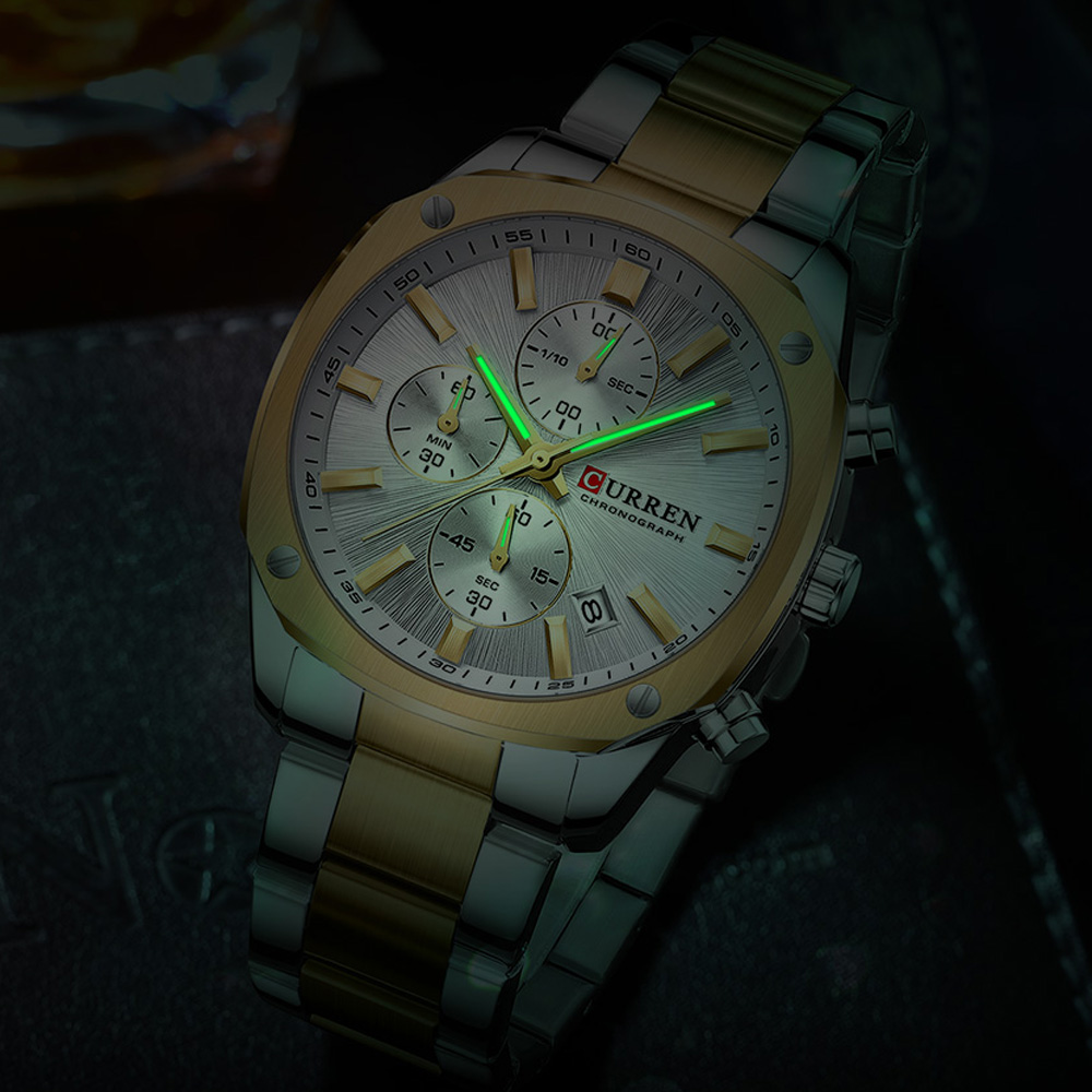 CURREN นาฬิกาสปอร์ตสำหรับผู้ชา - Jewelry Watch บทวิจารณ์และราคา