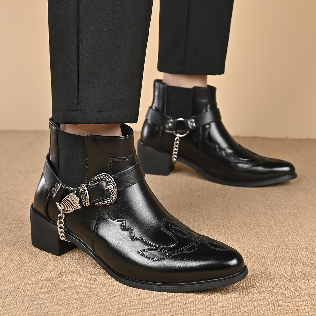 รองเท้าบูทคาวบอยวินเทจหนังแท้ท - Anklet Foot Chain บทวิจารณ์และราคา